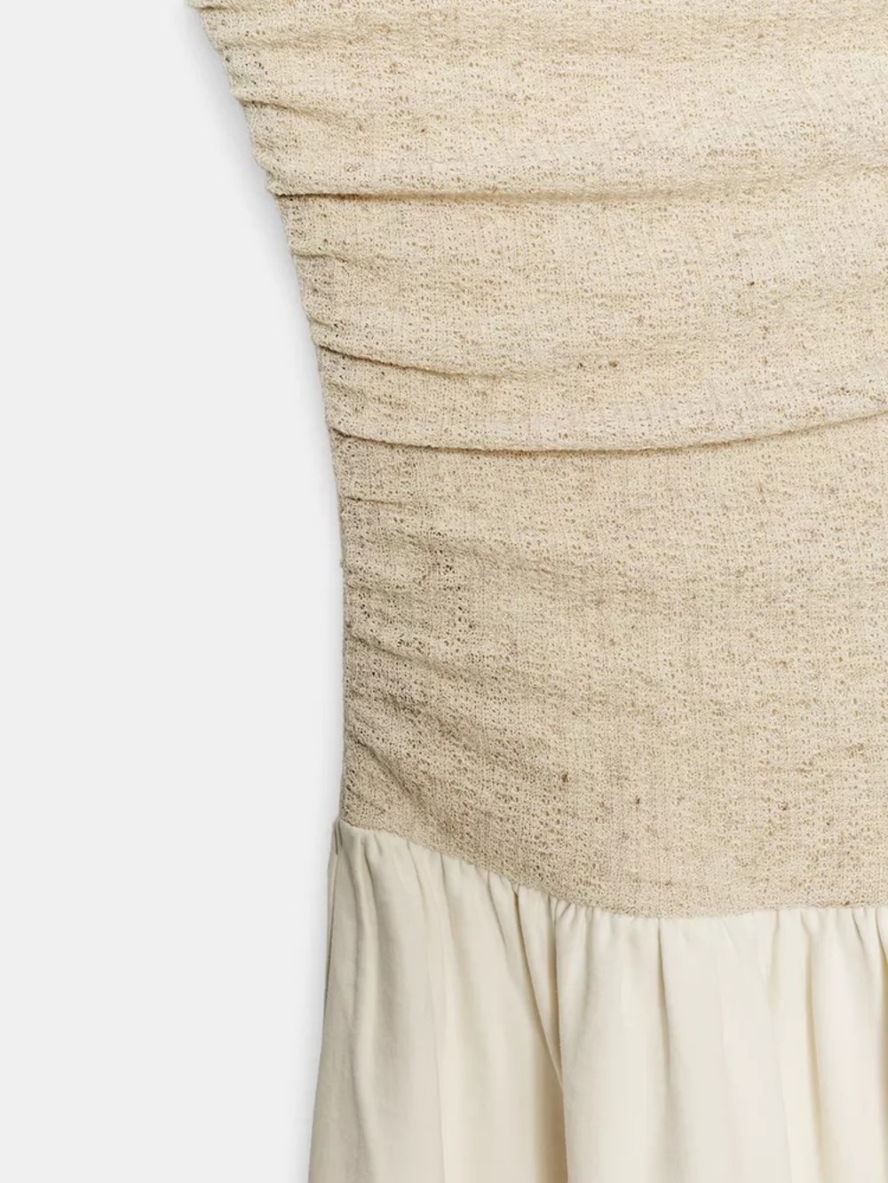 ZARA COMBINATION STRAIGHT NECK DRESS - Picture 7 of 9